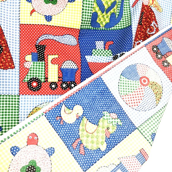 SPRING MILLS Halloween Panel of Colorful Quilting Block Prints VTG 90’s - Picture 11 of 13